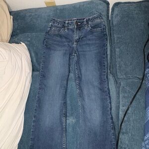 Wrangler Women's Flare Jeans in Deep Blue